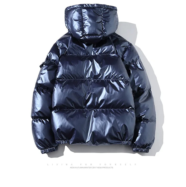 Women's Puffer Fashion Glossy Loose Thicken waterproof jacket