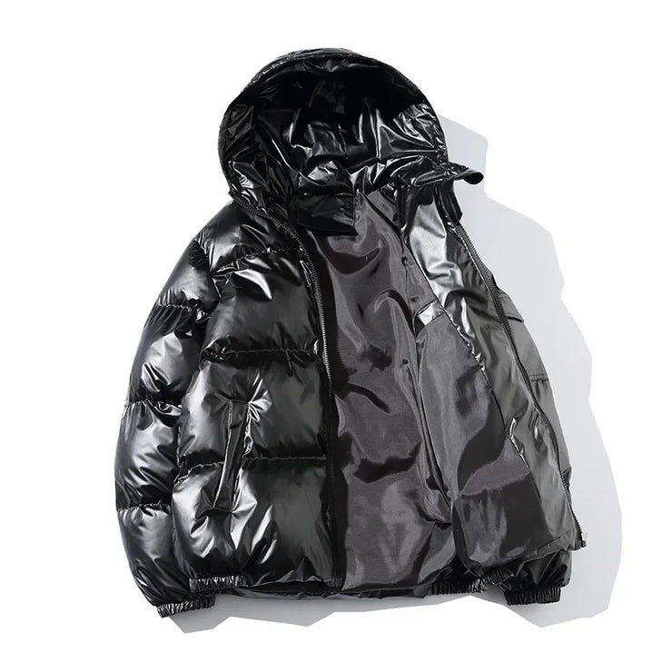 Women's Puffer Fashion Glossy Loose Thicken waterproof jacket