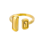 Luxury Double Bead Ball Ring  by DARK