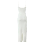 Women's Sexy Hollow Out Knit Sling Midi Dress