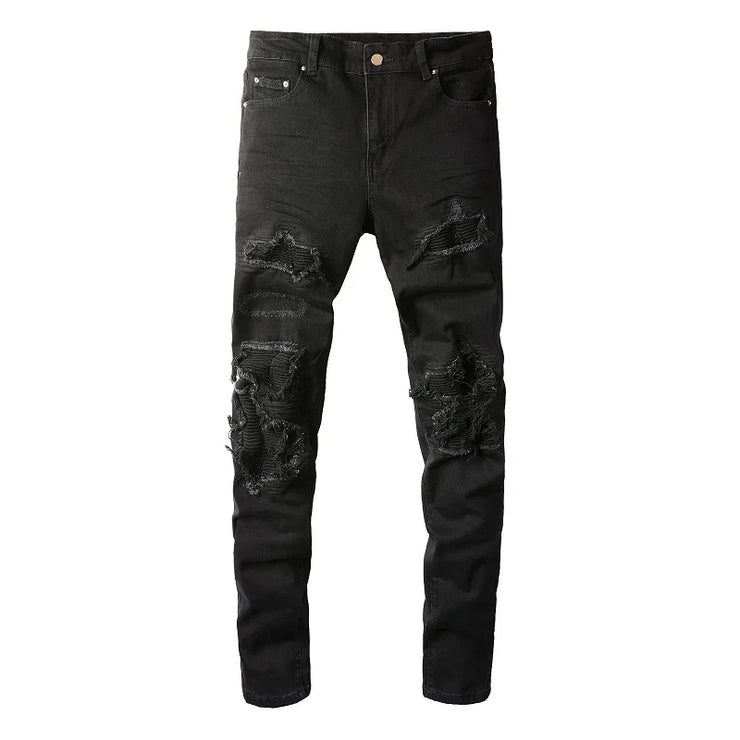 Distressed High Streetwear Stretch Skinny jeans