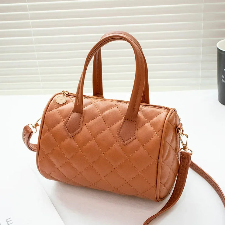 LEAF GRASS PRINTING CROSS SHOULDER PILLOW BAG