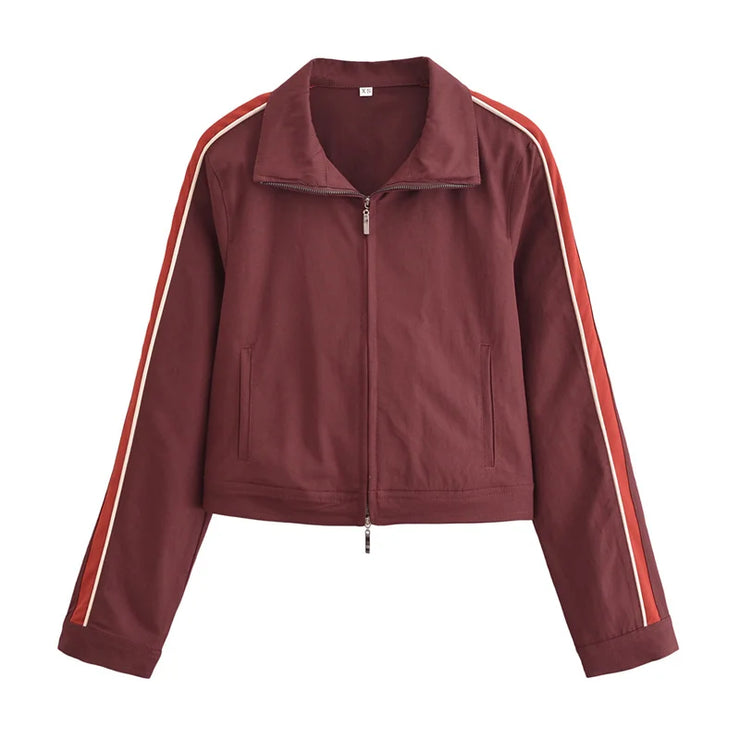 New Fall Side Stripe Long Sleeve Jacket and trouser