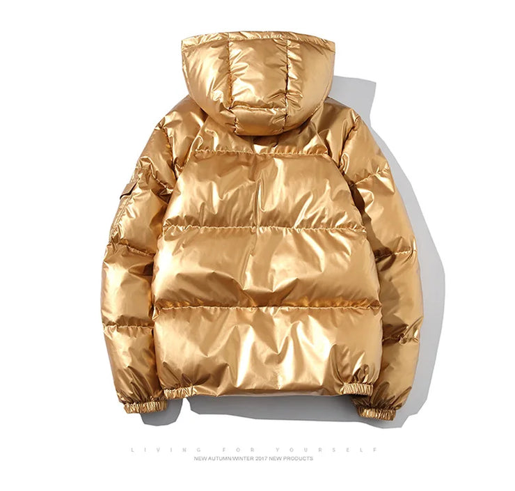 Women's Puffer Fashion Glossy Loose Thicken waterproof jacket
