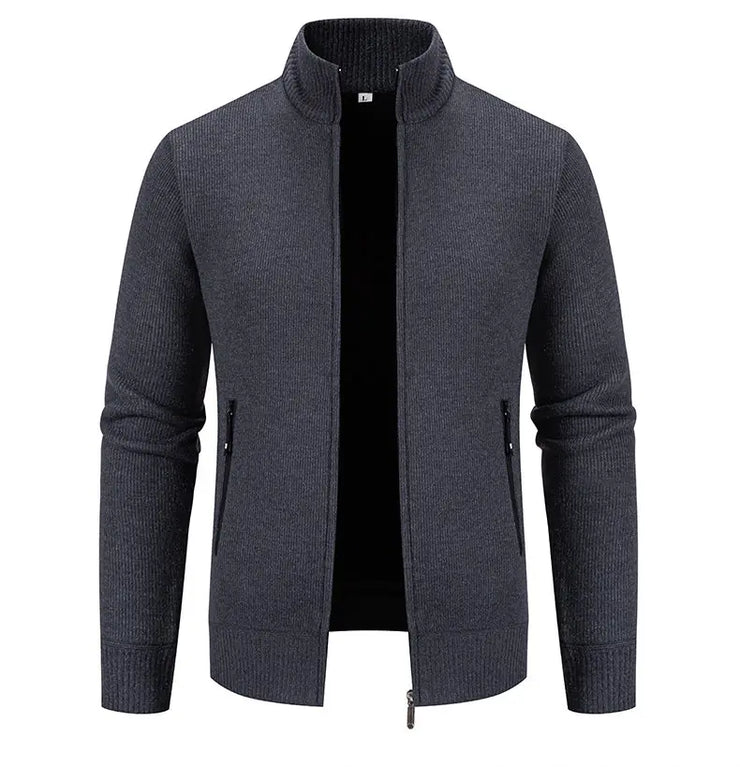 Winter Casual Slim Zipper Cardigans Knitting Jacket