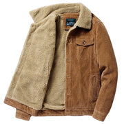 Winter Zipper  Velvet Overcoat Corduroy Men's