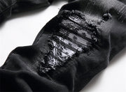 Men's Distressed Stretch Ripped Hip Hop Slim Fit