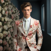 Colorful Flower Pattern Floral Elements 3D Printing Suit