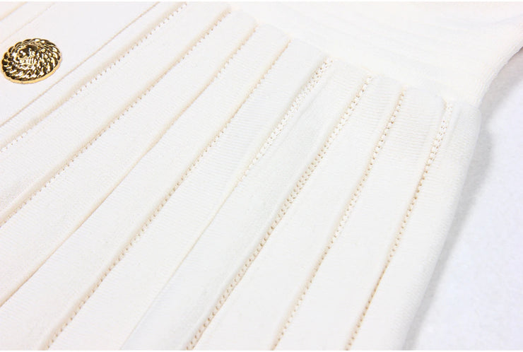 European High-Quality Knitted A-Line Slim Dress