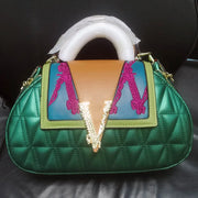 Luxury Designer Embroidery Handbag