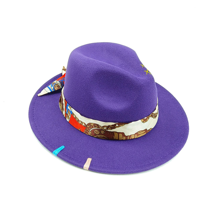 Hand sewn Fedoras adjustable unisex hat