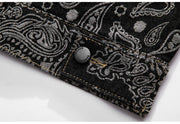 STREETWEAR  PRINTED PATTERN WEAVE  FASHIONABLE COAT
