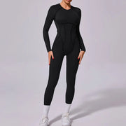 Backless Long-sleeved One-piece Jumpsuit