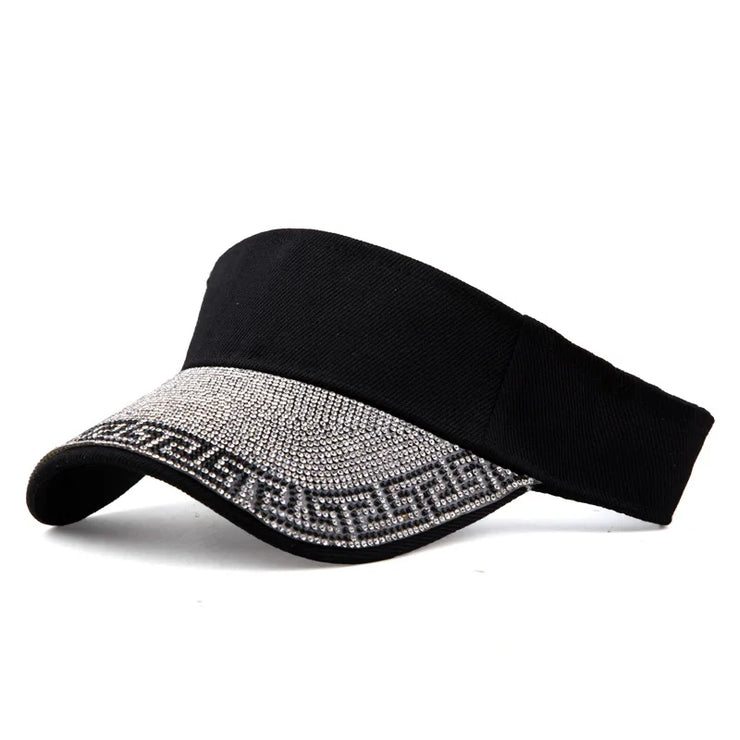Women's Diamond Inlaid Hollow Hat
