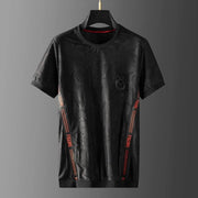 European high-end Jacquard Ribbon splicing tracksuit