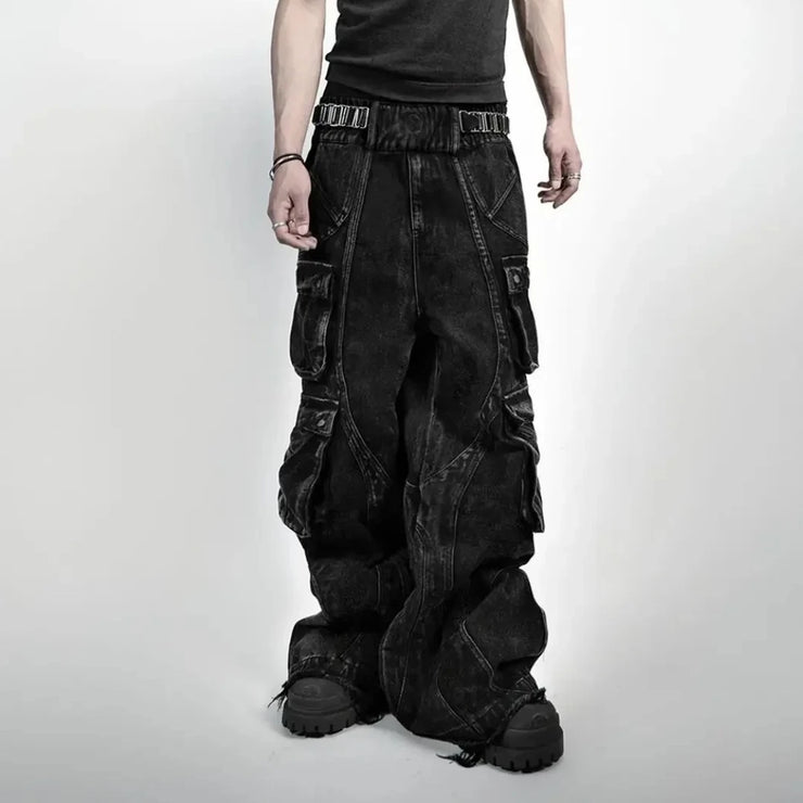American Vintage Gothic  Washed Multi-Pocket Denim
