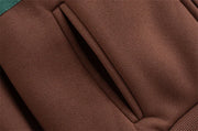 Printed Lettering Comfortable Zipper jacket / jogger