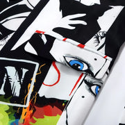 Men's luxury Streetwear printed cropped jacket