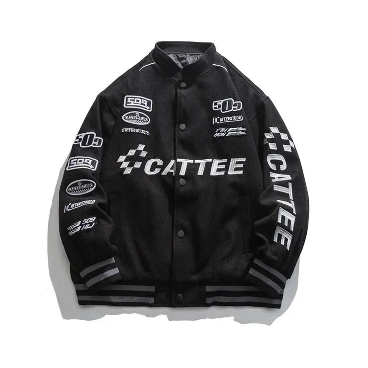 new American retro high street motorcycle jacket