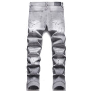 Men's Distressed Stretch Ripped Hip Hop Slim Fit