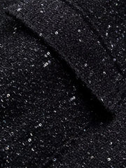 ZaZevity TRAF Women Shiny Sequin Jacket