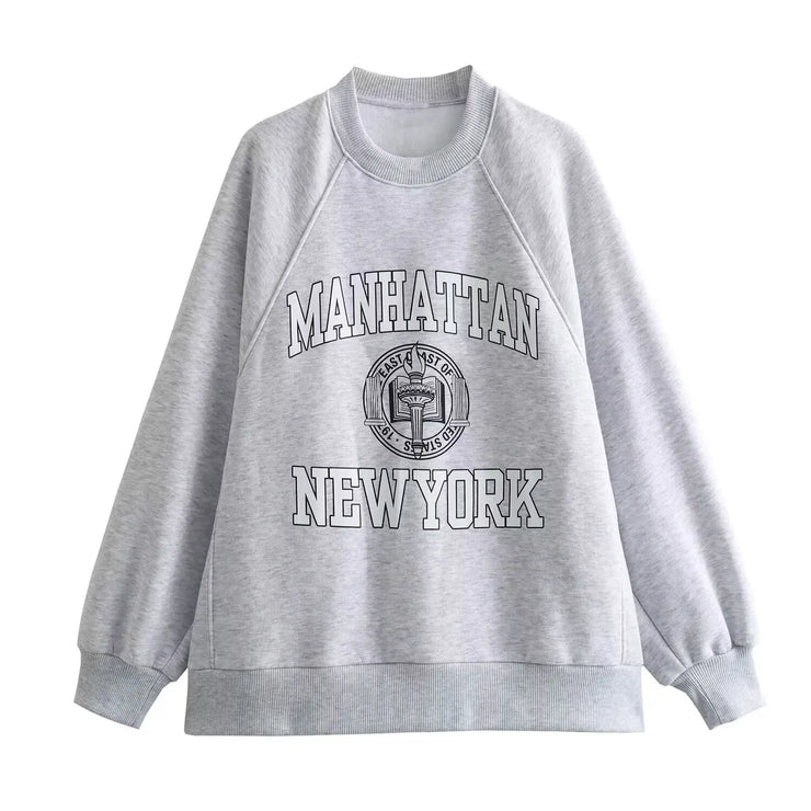 Printed Long Sleeve Sweatshirt / jogger