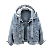 WOMENS AUTUMN  PUFFED DENIM JACKET