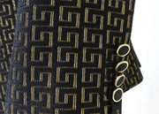 Three piece Gold Palace Printed wedding suit