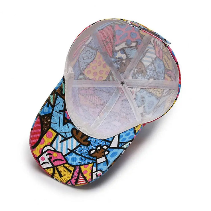 Fashion Graffiti printing cotton Shade Hiking cap