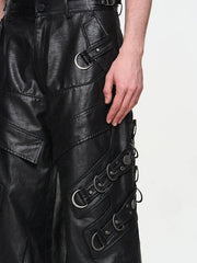 COOL LUXARY PU LEATHRED MOTORCYCLE PANT