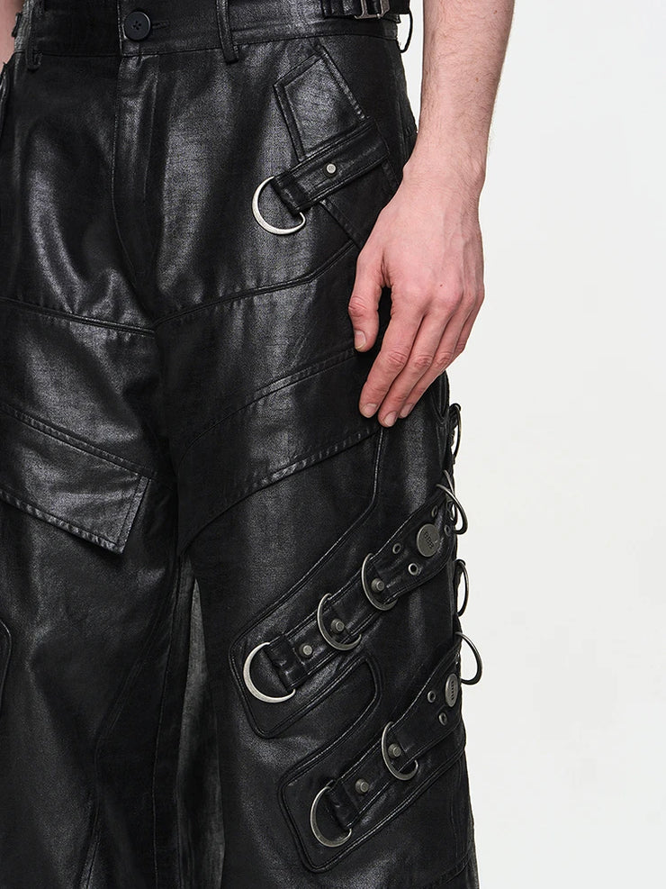 COOL LUXARY PU LEATHRED MOTORCYCLE PANT