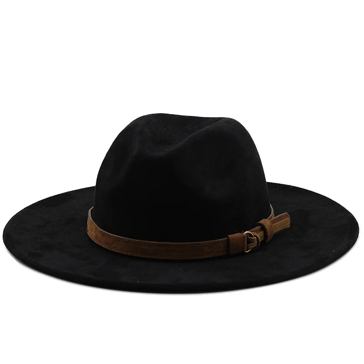 Natural Panama Soft Shaped Suede jazz Hat