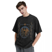 British solid printed T-shirt