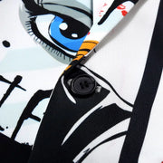 Men's luxury Streetwear printed cropped jacket