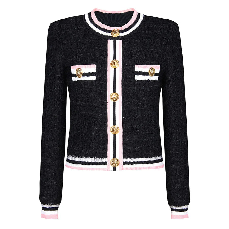 Elegant Cardigan Winter Knitting Long Sleeve