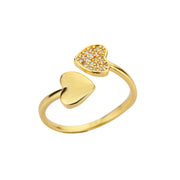 Luxury Double Bead Ball Ring  by DARK