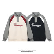 Men's High Street Half Zip Stand Up Sweatshirt