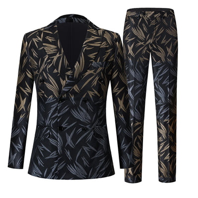 Tuxedo African Wedding Double Breasted Best Man Blazer