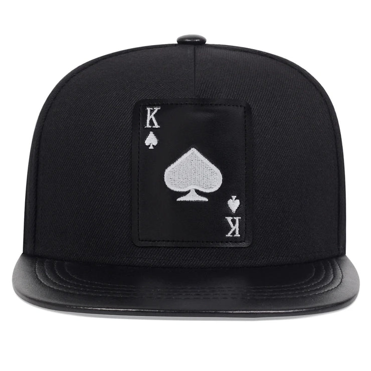 Hip Hop baseball Cap poker embroidery personalized Hat