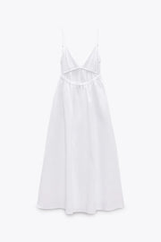 Women's Pull Over Backless Midi Dress