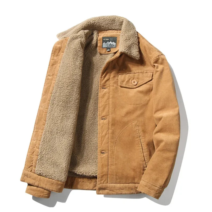 corduroy velvet casual cotton jacket