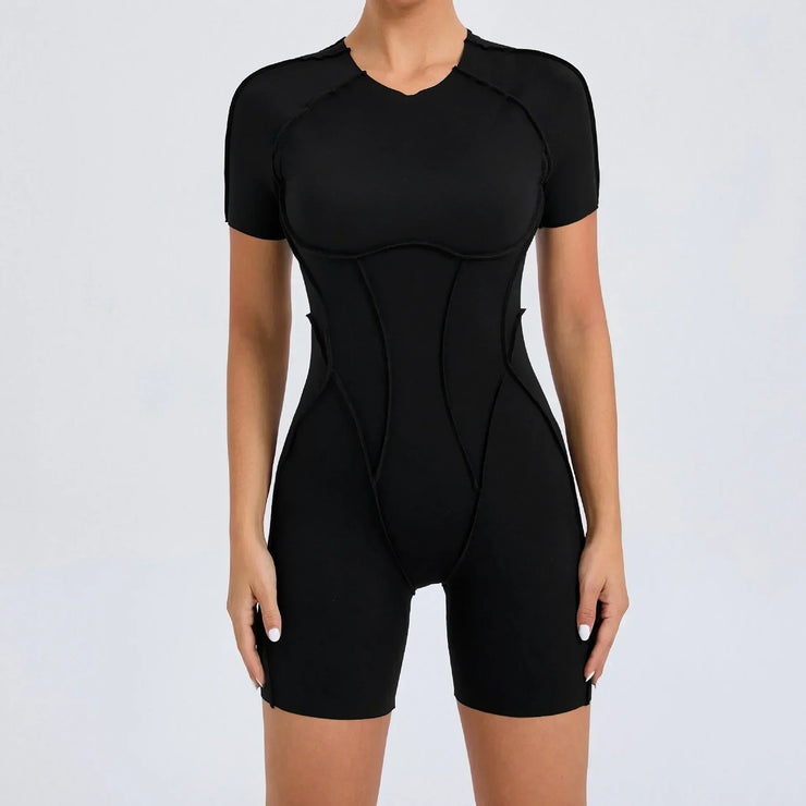 Sports Overalls Padding Sporty Jumpsuit
