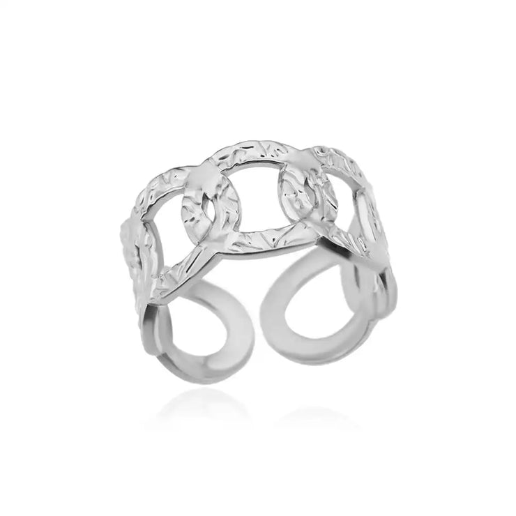 Luxury Double Bead Ball Ring  by DARK