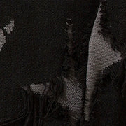 SKULL PSTTERN KNOITTED PULLOVER BREATHABLE LONFG SLEEVE
