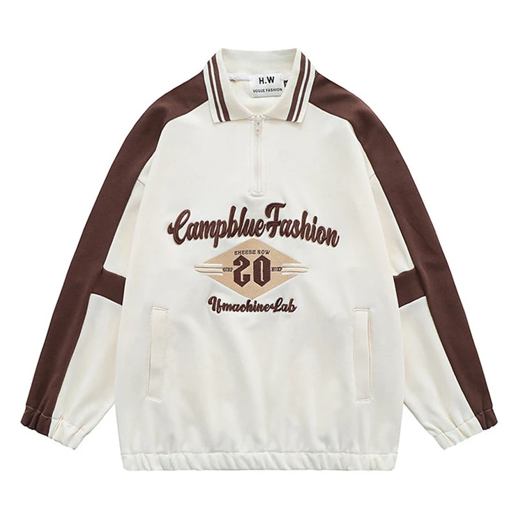 Men luxurious  Embroidery pullover sweatshirt