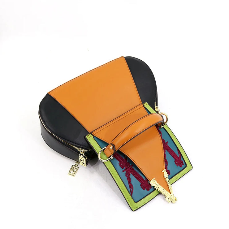 Luxury Designer Embroidery Handbag