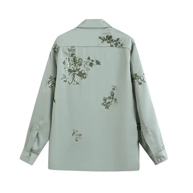 Long sleeved Heavy Industry Embroidered  Set