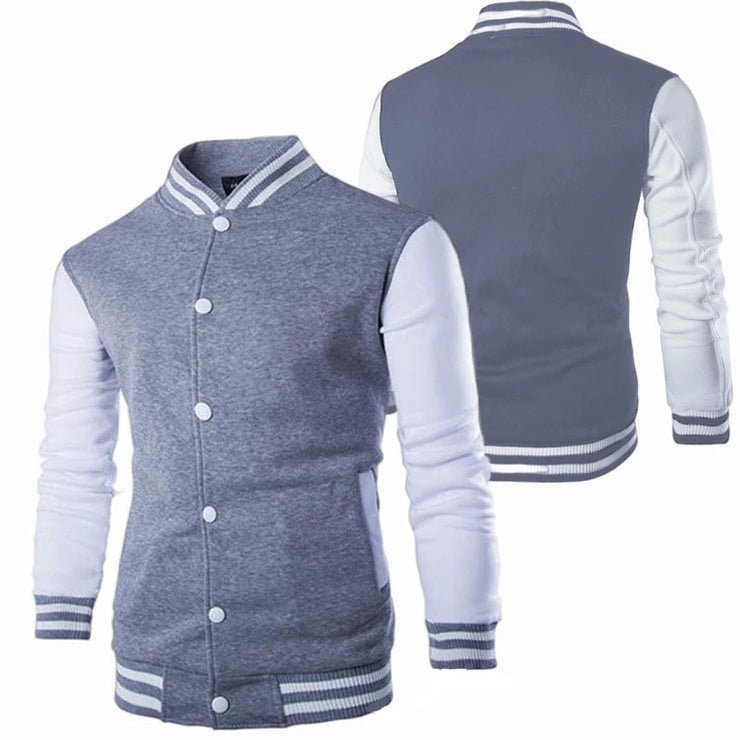 Slim Fit College Varsity Jacket for Men