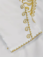 African embroidery men Outfit dashiki white Kaftan