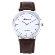 men's leisure belt quartz luminous watch